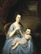 Charles Willson Peale David Forman and Child France oil painting artist